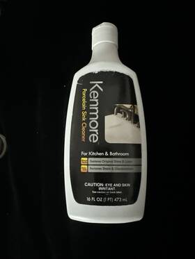 Kenmore 076453707681 Porcelain Sink Cleaner For Kitchen Or Bathroom Works Amazing 16 Oz New
