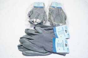 Key & Castle 853163006064 New Lot Of 8 And Multi-purpose Gloves Gray Sans Latex Ships Free