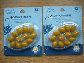 Key & Castle Sink Fresh 637118103004 Nip Garbage Disposal Freshener Cleaner 24 Ct Lemon Scent Free Ship