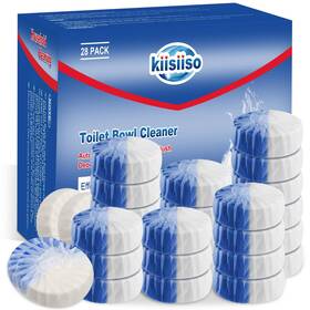 B-w003 Kiisiiso Toilet Bowl Cleaner Tablets Automatic Flush Deodorizer 28 Pack