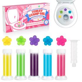 Fetegt538 Kilostep Toilet Gel 60 Count 5 Kinds Of Scent Cleaner Bowl Stamp Kit Air F