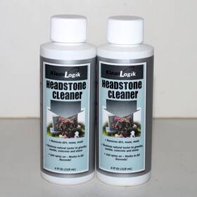 Kleanlogik 819265002243 Headstone Cleaner Refill 2 Bottles 8 Fl Oz Tombstone Grave