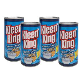 17500030208 Kleen King 4 Pk Stailess Steel And Copper Cleaner For Pots Pans 14 Oz