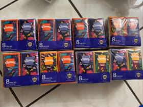 46651ct Kleenex Lot Of 8 On-the-go 3-ply Travel Packs 64 Total New Sealed