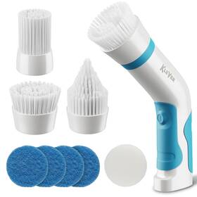 Klever 695881050215 Cordless Hand Held Power Scrubber For Cleaning - Rechargeable Spin W