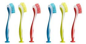 Klickpick Home 638126597427 Dish Scrubber Brushes Assorted Colors Dishwashing Brush With Soft Long Handle