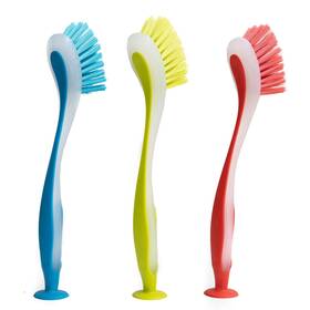 Klickpick Home 757347399723 Dish Scrubber Brushes Assorted Colors Dishwashing Brush With Soft Long Handle Sc