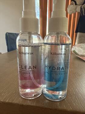 Koluawax 744759440983 Clean And Hydrate At Home Waxing Kit Oils Pre Wax Cleanser Preps Protects Skin