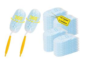 Kovver 313399732812 40 Count Duster Refills 360 Heavy Duty Compatible With Swiffer Dusters