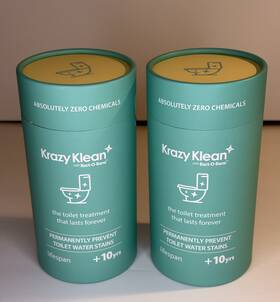 Krazy Klean 860008282378 Lot Of 2 10 Year Lifespan Toilet Cleaner With Bact-o-bane Casing