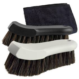 Gyus-mms-2p Kreapa 2 Pcs Horse Hair Brush For Leather Car Wash Furniture Cleanin
