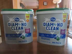 Kroger 011110107763 Diamond Clean Dish Pacs 2 Containers 192