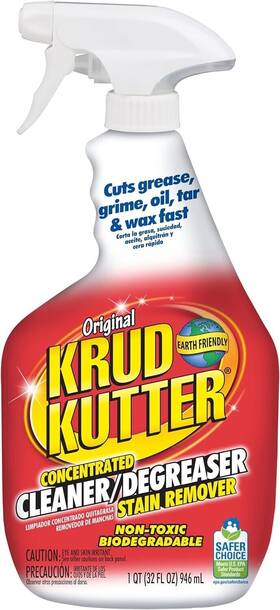 Krud Kutter 445039389321 1 Quart Liquid Cleaner And Degreaser For Grease On Multisurfaces