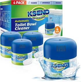 Ksend 313105993956 Toilet Bowl Cleaners - 4 Pack Long-lasting Cleaning Solution Convenient