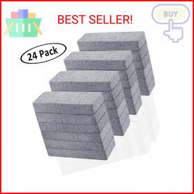 Kulannder 689850223120 24 Pack Pumice Stone For Cleaning Scouring Pad Toilet Bowl Ring Remover