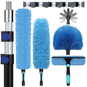 Cdk123 La Forfoir 20ft High Ceiling Duster Kits With 5-12ft Heavy Duty Extension Pole - Fan Bla