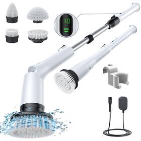 Ks-2629 Labigo Electric Spin Scrubber La2 Pro Shower Cleaning Brush With Display And 4 Repl