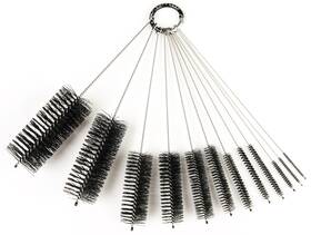 Lrs-s-8in-10pc-tube-brush-set Labrat Supplies 8 Inch Nylon Tube Brush Set 12 Piece Variety Pack For Cleaning Hard-to-rea