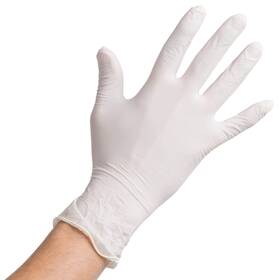 Lakesstory 720140785369 Large Powdered Disposable Latex Gloves For Small White