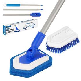 Li139 Lalafancy Bathroom Scrubber With Extendable Long Handle 50ftft -2-in-1 Tub And
