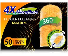Smhe-36050 Lanarp Duster Refills 50 Counts 360 Heavy Duty Multi Surface For Cleaning Compatible