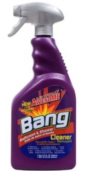 Las Totally Awesome 722429320803 Bang Bathroom Shower Spray Bath Tub Kitchen Cleaner 32 Oz