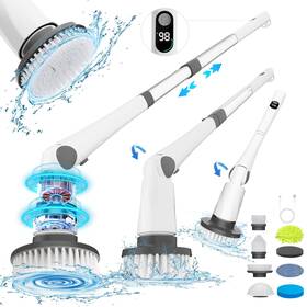 M7-pro Laufary Electric Spin Scrubber New Cordless Power Tub With Long Handle 101
