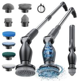 Leebein 652726711243 Electric Spin Scrubber Cordless Cleaning Brush With 4 Adjustable Angl
