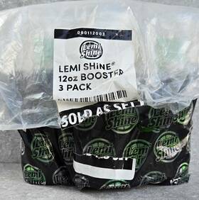 Lemi Shine 070307422874 Sealed Dish Detergent Booster 12 Oz Each Lot Of 3 Free Us Shipping