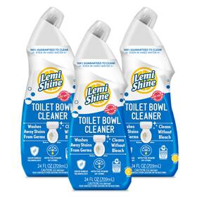 15jj7ss8-5jk64 Lemi Shine Toilet Bowl Cleaner Bleach-free 24oz 3 Pack Removes Tough Stains