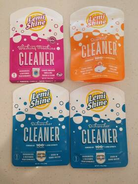 Lemi Shine 703074001545 Four Lot Dishwasher Disposal Washing Machine New Sealed