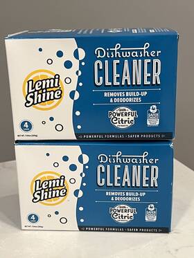 Lemi Shine 703074003075 Lot 2 Dishwasher Cleaner With Natural Citric Extracts 4ct In Box 8