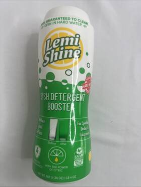 Lemi Shine 703074182015 Dish Detergent Booster Gets Rid Of Hard Water Spots 20 Oz Sealed