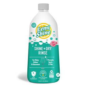 Lemi Shine 703074550265 Dry Natural Dishwasher Rinse Aid Hard Water Stain Remover 1 Pack