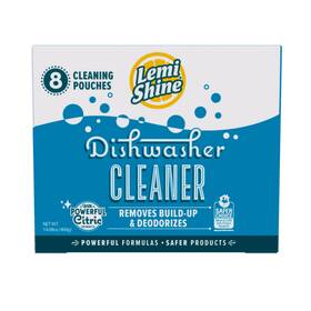 80217002 Lemi Shine Natural Dishwasher Cleaner - Hard Water Citric Acid Cleaning Powder Lemon S