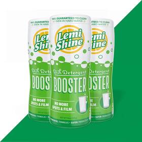 Lemi3 Lemi Shine Dish Detergent Booster 12oz Hard Water Remover 3pk