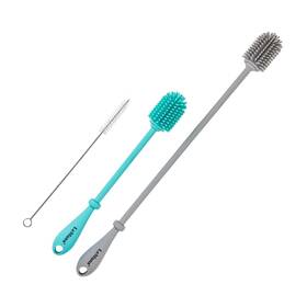 Lemuna 791715892577 Silicone Bottle Brush Set With Straw Cleaner For Narrow Neck Containers