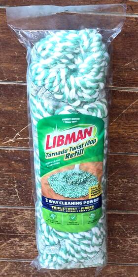 02162 Libman Tornado Twist Mop Refill -machine Washable- #02162