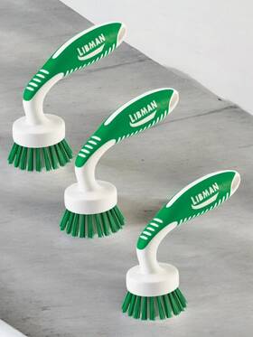 Libman 071736000428 3 Pack Kitchen Brush 2 Inch W Rubber Scrub Brushes