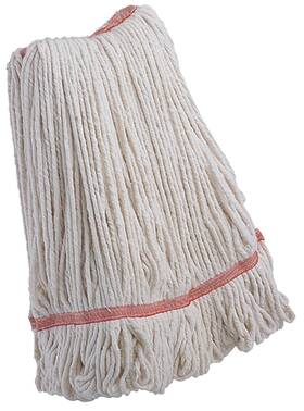 Libman 071736009728 972 White Large Recycled Cotton Blend Looped-end Wet Mop 20 Oz 6-pk