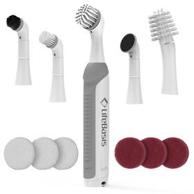 Lcaecb004 Lifebasis Rechargeable Power Scrubber Cordless Electric Cleaning Brush Wate