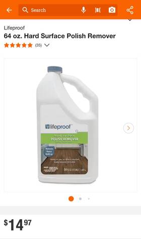 Lifeproof 042369993548 Lot Of 2 Hard Surface Polish Remover
