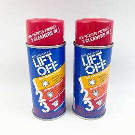 82145 Lift Off Inc Two Motsenbockers Cleaner Spray 5 Oz Ea Small Can Wear Nos New