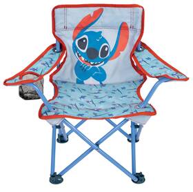 612411-1ns Lilo & Stitch Childrens Chair Foldable Camp Chairs For Kids - Fold And Go Park