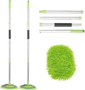 Linhai Xinyi Import And Export Co. Ltd 445013696636 62 Inch Car Wash Brush Kit Mitt Mop Sponge With Long Handle Chenille Microfiber