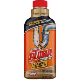 Liquid-plumr 044600002149 4 Pack Clog Destroyer Plus Foaming Fighter Remover 1