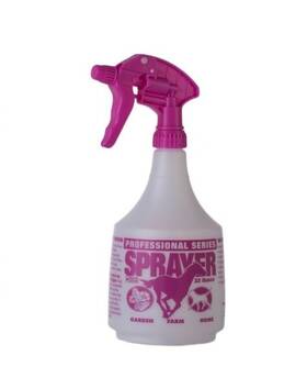 Little Giant 084369161817 32 Ounce Plastic Spray Bottle With Hot Pink Adjustable Nozzle