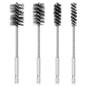 745926 Lnngub 4 Pcs Stainless Steel Wire Brushes For Drill Bore Brush Round With