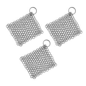 Lord Of Battles 697067356876 Stainless Steel 10x10cm Chainmail Scrubber Medieval Stainle