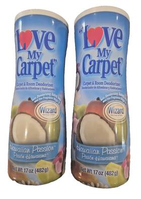 Love My Carpet 850007395254 2-in-1 And Room Deodorizer - 2 Pack 34oz Hawaiian Passion
